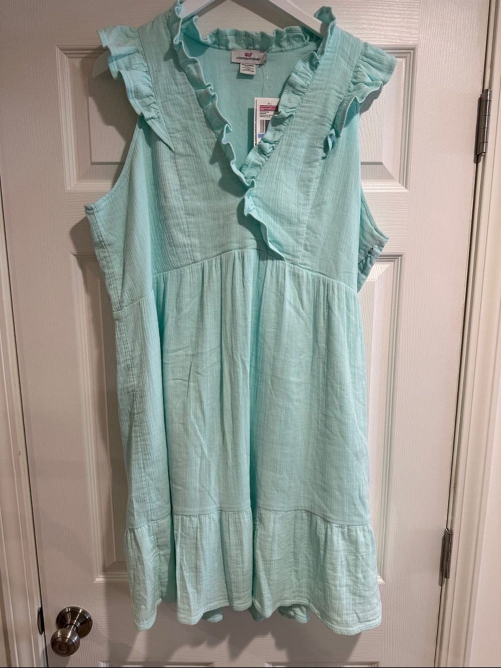Vineyard Vines Girls' Mint Ruffle Sundress